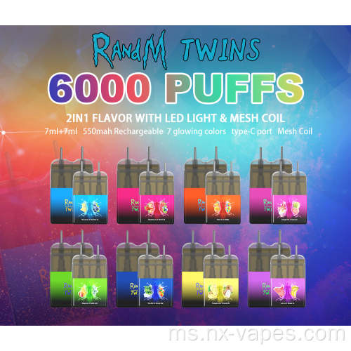 Randm Twins 2in1 LED Light Vape Pod